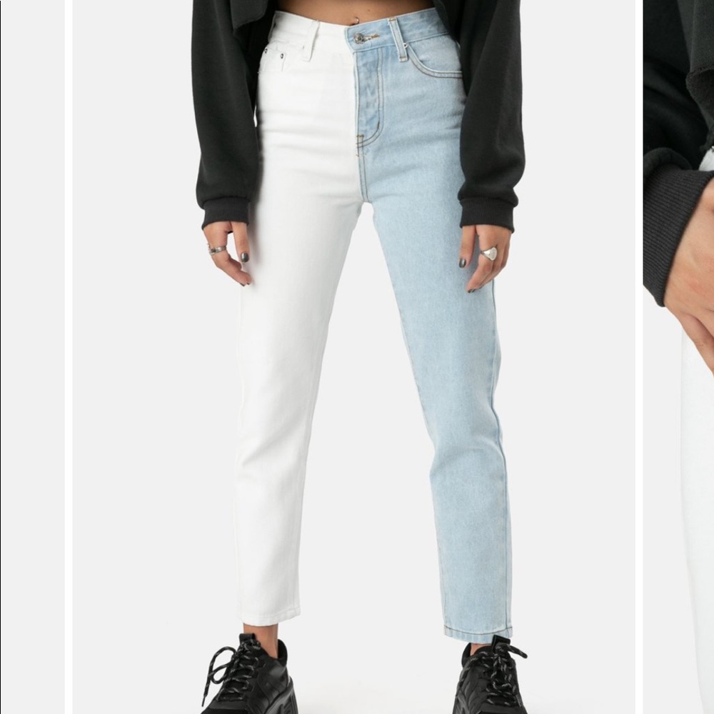 SOLD❗️COLOR-BLOCK Mom Jeans